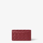 FENDI Wallet On Chain Baguette Burgundy nappa leather wallet with FF motif - Image 2